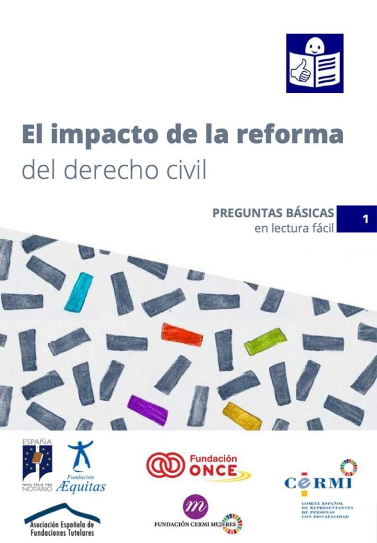 El impacto de la reforma del Derecho Civil (LECTURA FÁCIL)
