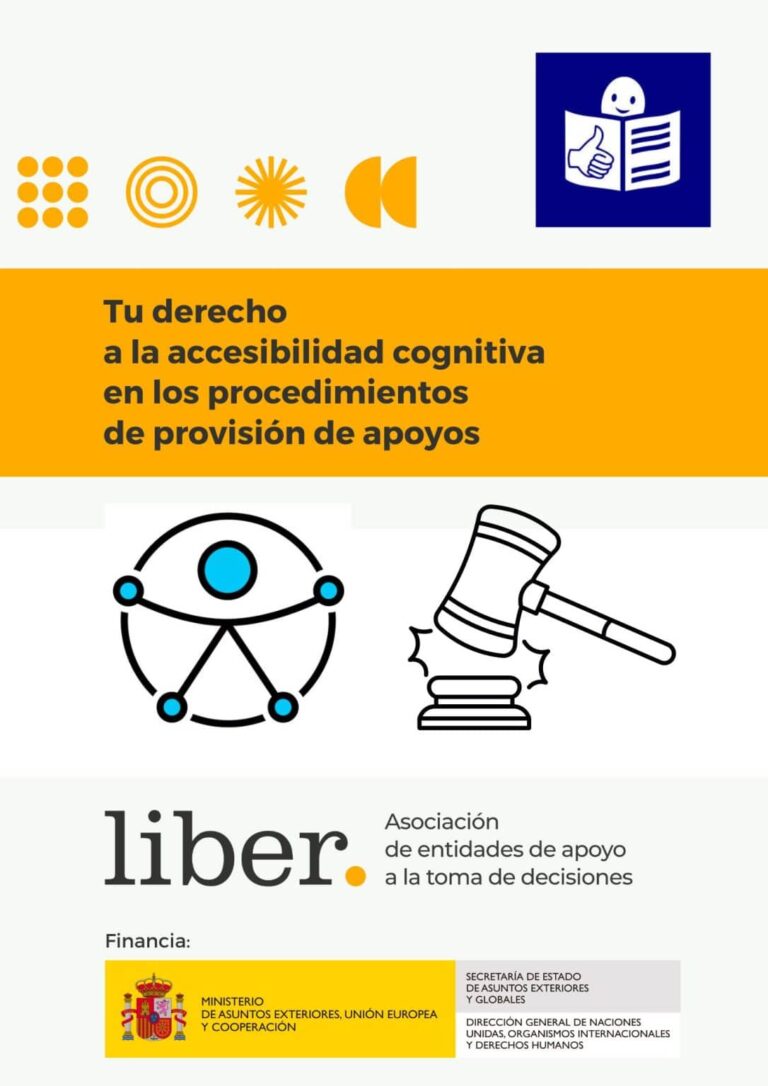 Tu derecho a la accesibilidad cognitiva en los procedimientos de provisión de apoyos