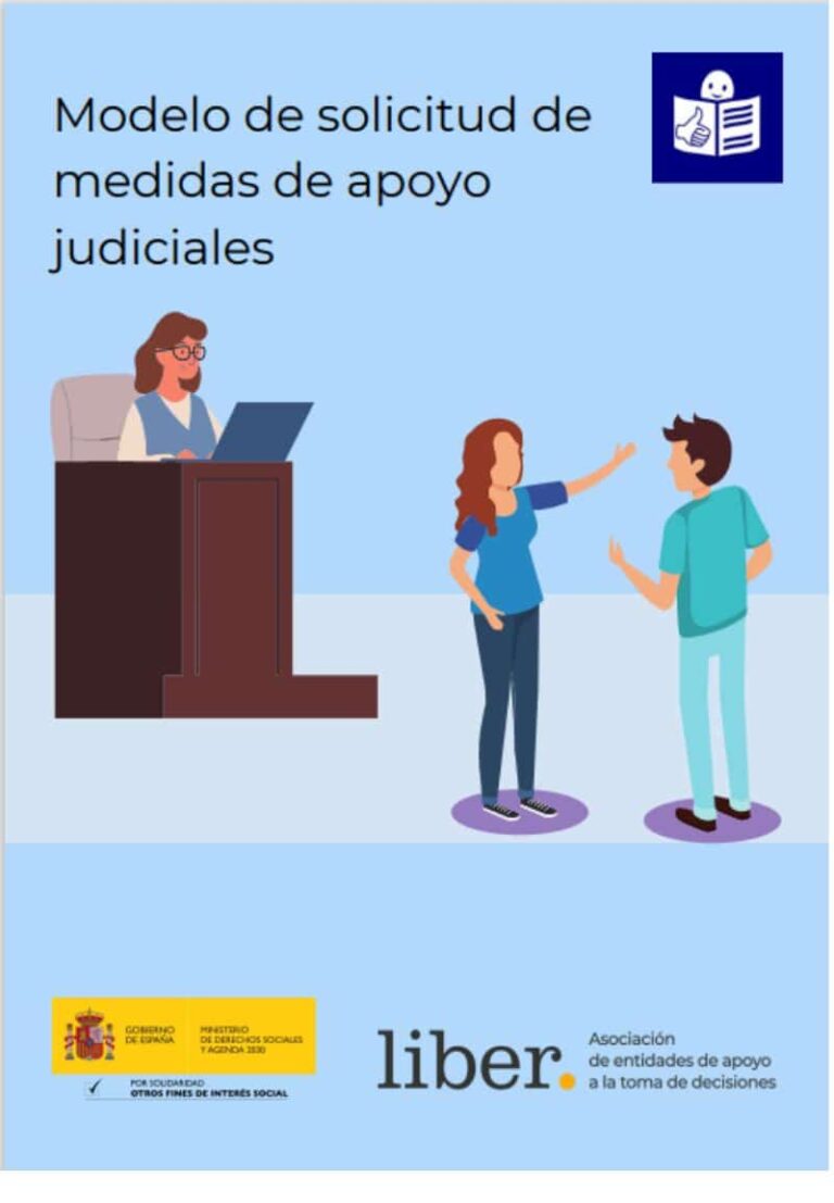 Modelo de solicitud de medidas de apoyo judiciales